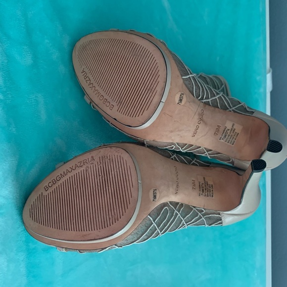BCBGMaxazria Mesh Peep Toe Booties - Picture 4 of 7